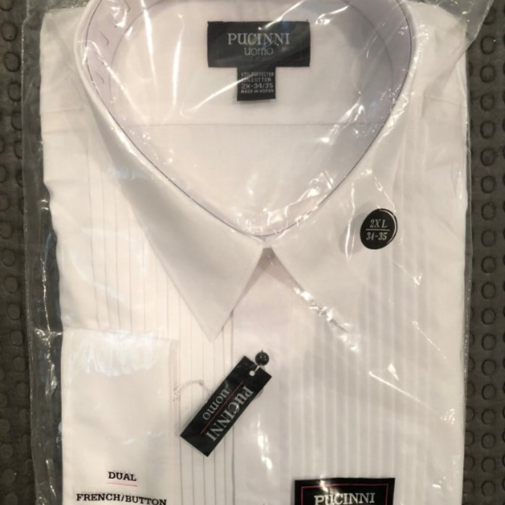 Pucinni Uomo Dual French/Button Cuff Tuxedo